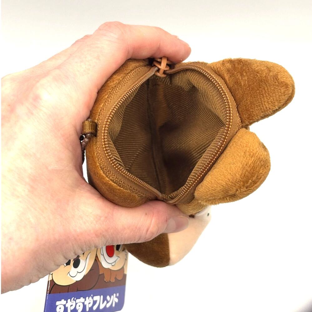 Cute Chip (of Chip & Dale) Chipmunk Plush Change/Coin Purse, Keychain - New - Picture 3 of 3